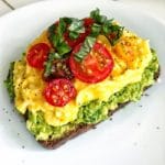 healthy breakfast on the go_pesto avo toast